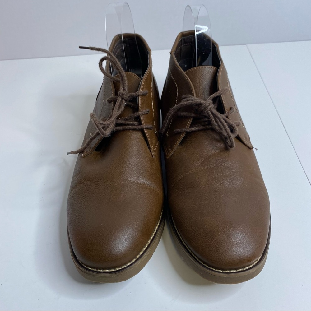 Men's Dexter Comfort Memory Foam Brown Lace up Ankle Boots Size 13 - Picture 5 of 8